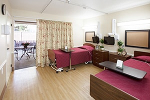 A patient's room at Rock Creek