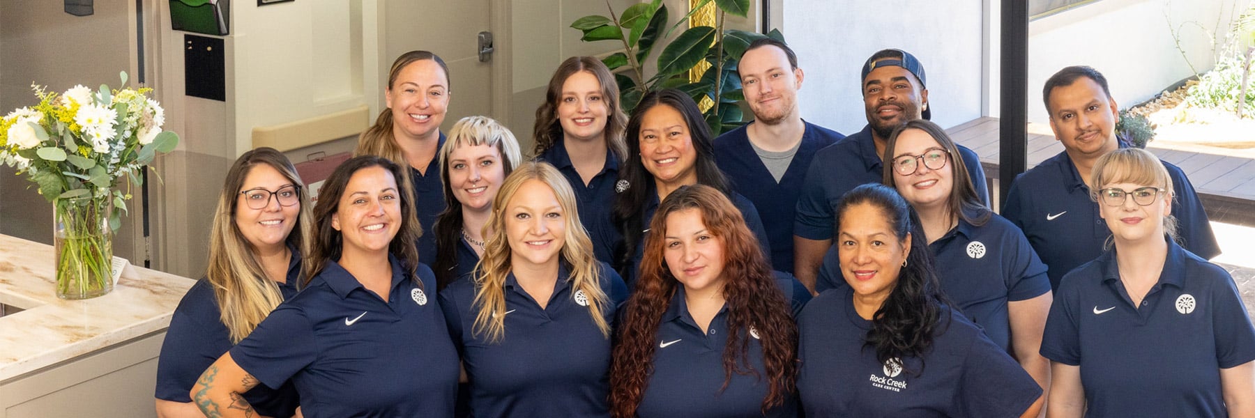 Group of staff members at Rock Creek Care Center